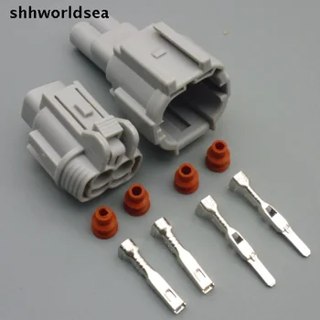 worldgolden 2,2 мм мужские женские автомобили small lights штекер электромагнитного клапана разъем противотуманной фары для nissan 6185-0867 6188-0554