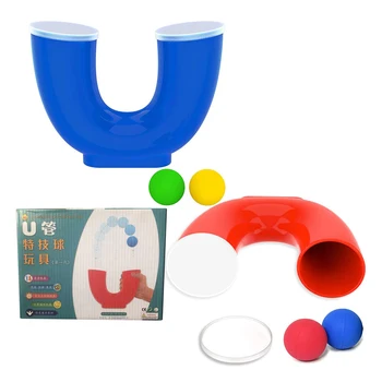 Игрушка для игры на ловкость, U-образная трубка с 2 шариками- Идеи подарков для Детей и взрослых, Игрушки для дома и улицы, Веселые вечеринки, Развивающие Спортивные игрушки
