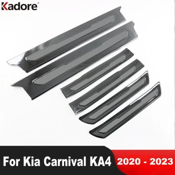 Накладка на порог для Kia Carnival KA4 2020 2021 2022 2023 Нержавеющая Накладка для защиты педали приветствия Автомобильные Аксессуары