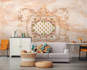 beibehang Ручная роспись в скандинавском стиле, пасторальные цветы вишни, фон для спальни, обои из папье-маше