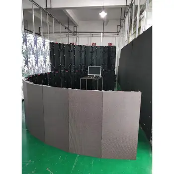 видеостена shenzhen led display factory coreman p3.91 мягкая гибкая кривая светодиодная панель дисплея