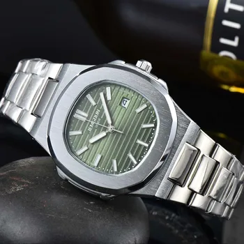 Новые оригинальные Брендовые часы Для мужчин Модные Повседневные Кварцевые наручные часы с автоматической датой Роскошные Деловые Водонепроницаемые Ювелирные часы AAA