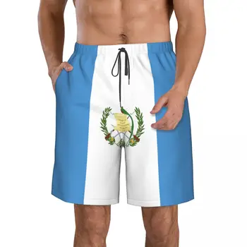 Мужские шорты Мужские Спортивные Беговые Спортивные Фитнес Пляжный Баскетбол Бег Трусцой Мужские Свободные Короткие штаны Флаг Гватемалы