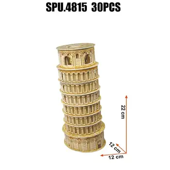 30шт всемирно известная архитектура, падающая башня, сделай сам, 3D бумажная головоломка, модель игрушки