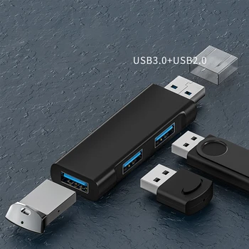 Концентратор USB 3.0 USB Hub 2.0 Multi USB Splitter Hub Используйте адаптер питания с 3 портами Multiple Expander 2.0 USB 3.0 концентратор для ПК
