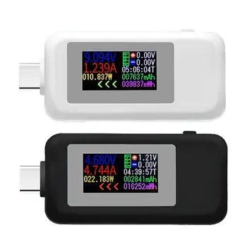 KWS-1902C Type-C Красочный Дисплей USB Тестер Текущее Напряжение Монитор Измеритель Мощности Мобильный Аккумулятор Банк Зарядное Устройство Детектор A0KF