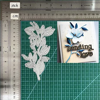 2023 Новые металлические штампы для резки листьев, вырезанные для вырезания вырезок своими руками, бумажные карточки с тиснением Craft flower