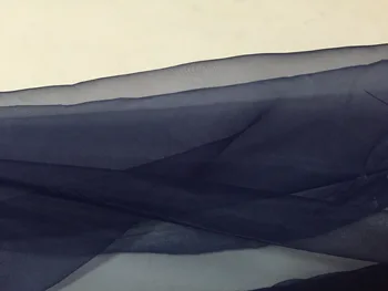 160 см ширина X 3 ярда длина темно-синяя мягкая ткань из органзы тонкая прозрачная марля для юбки модные топы нижняя юбка фон украшения
