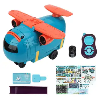 Игрушки-самолетики, Деформируемое рулевое колесо 3 в 1, Изысканная многофункциональная игрушка для сборки электрического гусеничного самолета для раннего