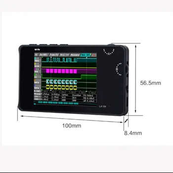 Логический анализатор LA104 4-канальный SPI IIC UART с программируемой частотой дискретизации 100 М Портативный Автономный