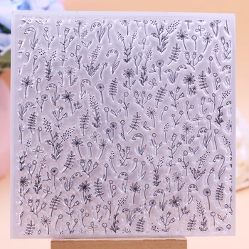 Alinacutle ПРОЗРАЧНЫЕ ШТАМПЫ Дикий цветок Трава Открытка своими руками для скрапбукинга Бумажные поделки Резиновые Прозрачные силиконовые штампы
