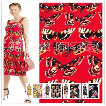 DG Tomato Can Dress Эластичная грубая ткань из конопли, юбка для моделей с подиума Недели моды, микроэластичная ткань/0,5 м