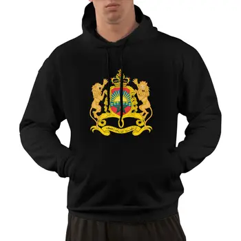 95% Хлопок, Эмблема Флага Страны Марокко, Теплый Зимний пуловер с капюшоном, Мужская Женская толстовка Унисекс в стиле хип-хоп