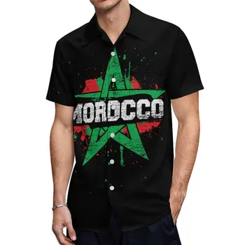 Марокко (0002) Рубашка С короткими рукавами, Классические Футболки, Брючный костюм Для плавания Высшего качества, Размер Eur