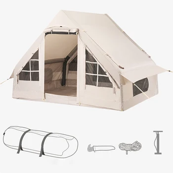Надувная палатка из оксфордского ПВХ на 3-8 человек, водонепроницаемая надувная палатка, походная палатка для рыбалки, походная накидка, дом для пеших прогулок