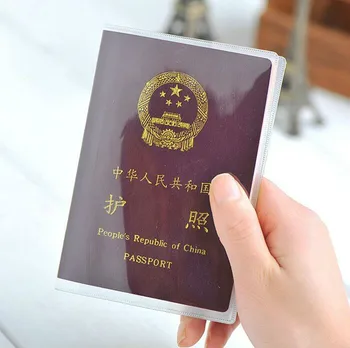 Водонепроницаемая грязезащитная обложка для паспорта, бумажник, Прозрачные держатели удостоверений личности из ПВХ, бизнес-футляр для кредитных карт, чехол