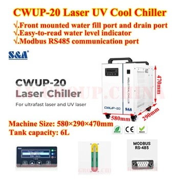 Сверхбыстрое охлаждение лазерным УФ-чиллером CWUP-20 для промышленного водяного охладителя лазерного гравировального станка на 240 В с высокой точностью управления
