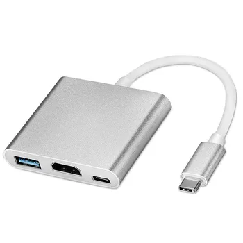 Кабель-адаптер Type-C Конвертер для Apple USB-C, многопортовый цифровой AV-адаптер MJ1K2AM/A, HDMI и USB New FW3