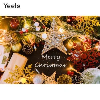 Yeele Лампочка для фотосъемки с Рождественской звездой, фон для фотосъемки в виде снежинки, фотографические фоны для фотостудии