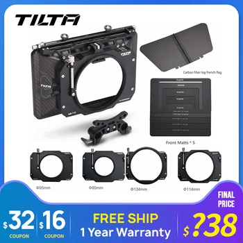 Tilta MB-T12 4*5,65 Легкая Матовая коробка из углеродного Волокна (с зажимом) 15 мм Стержневой Адаптер для SONY 5D4 RED ARRI DSLR Camera Cage Rig