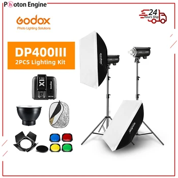 800 Вт Godox DP400III DP400III-V 2x 400 Вт Фотовспышка для фотостудии, софтбокс, осветительная подставка, студийная стойка для верхнего освещения на штативе