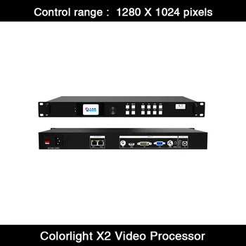 Colorlight X2 HD LED Display Controller Поддержка Видеопроцессора Емкостью 1,3 Миллиона Пикселей Работа с Приемной картой
