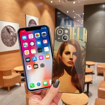 Чехол для телефона Lana Del Rey для iPhone 14 13 12 11 Pro Max X XR XS 8 7 Plus Из Жидкого Стекла Funda Shell