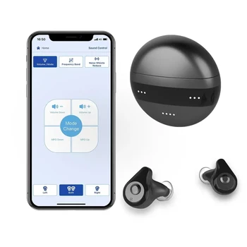 Приложение для слуховых аппаратов с Bluetooth-вкладышами для пожилых людей, усилитель звука для глухих, перезаряжаемый слуховой аппарат, слуховые аппараты с коллектором в ухо