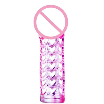 Удлинитель рукава для пениса Реалистичная секс-игрушка для мужчин, увеличитель члена, оболочка для задержки пениса, презерватив многоразового использования