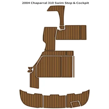 2004 Платформа для плавания Chaparral 310, кокпит лодки, коврик для пола из искусственной пены EVA, тиковый паркет