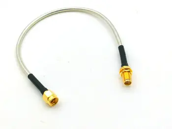 20 ШТ. лот SMA женский разъем к SMA штекеру мужской кабель с косичкой RG402