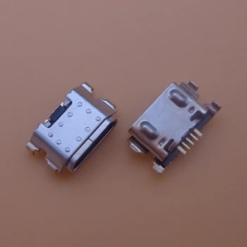 50-100 шт Micro USB 5Pin Jack Разъем Для Передачи данных Samsung Galaxy A01 A015 A015F/DS A015V M01 M015 M015F Разъем для зарядки