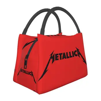 Metallicas Heavy Metal Music Изолированная Сумка для Ланча для Женщин Портативный Охладитель Тепловой Еды Ланч-Бокс Больница Офис