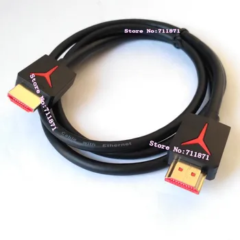24-Каратный позолоченный высокоскоростной кабель с поддержкой Ethernet 3D видео 4K, совместимый с HDMI, 19-жильный кабель HDTV Line для HD TV-плеера