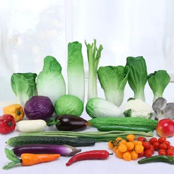 1 шт. Реалистичная модель овощей, креативное имитационное украшение для салата-латука, реалистичные искусственные листья салата