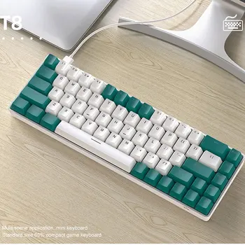 ZIYOULANG T8 68 клавиш проводная механическая игровая клавиатура