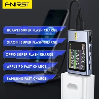 FNIRSI FNB58 USB Тестер напряжения Вольтметр Амперметр Быстрое Обнаружение Заряда Измерение Триггерной Емкости Измерение Пульсаций