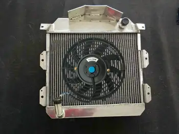 3 РЯДА алюминиевого радиатора + вентилятора для Austin Healey 100-4 1953-1956 1954 1955 MT 62 мм 100