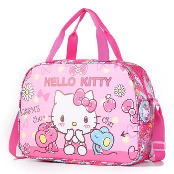 Sanrio hello kitty детская мультяшная сумка-ланч-бокс для девочек и мальчиков, сумка-мессенджер из искусственной кожи, детская сумка, изоляционная сумка