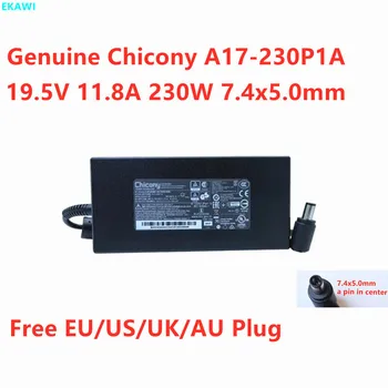 Подлинный Chicony A17-230P1A 19,5 V 11.8A 230 Вт Адаптер Переменного Тока Для MSI GL75 GE63VR 7RF Зарядное Устройство Для Ноутбука Gigabyte AORUS X15