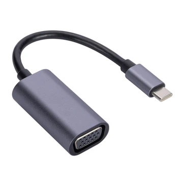 Адаптер видеокабеля USB C-VGA с поддержкой горячей замены кабеля адаптера дисплея для мобильного телефона ноутбука 1080P HD для MacBook Air / Pro