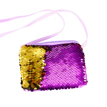 Новый модный кошелек с пайетками в виде русалки, женский кошелек, праздничный клатч на молнии, блестящая сумочка для девочек, сумочка-портмоне