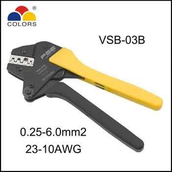 Мини-обжимные инструменты ручные плоскогубцы VSB-03B Неизолированная клемма 23-10AWG 0,25-6,0 мм2 VSA-02C VSA-28B VSA-06