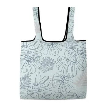 Легкая складная сумка для покупок с настраиваемым принтом Модная женская сумка многоразового использования большой емкости Diy Дорожная продуктовая сумка