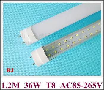 SMD 2835 G13 T8 светодиодная лампа люминесцентная светодиодная лампа двухрядного типа 1200 мм 4 фута SMD2835 192 led (2* 96led) 36 Вт ультра яркий
