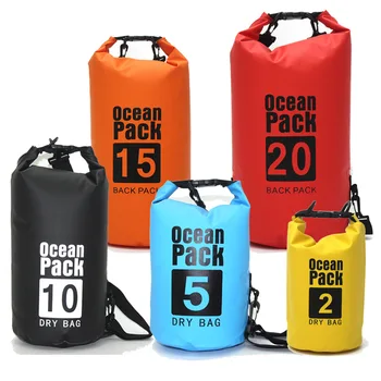Сумка-ведро с защитой от воды, ПВХ, одинарная сумка на два плеча, водонепроницаемая сумка для плавания, плавающая сухая сумка, сумка для хранения плавания