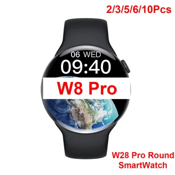 2023 2/3/5/6/10 ШТ Круглые Смарт-часы W28 Pro IWO Series 8 W8 Pro SmartWatch для Женщин 1,5 дюйма NFC Siri BT Call W8PRO W28PRO