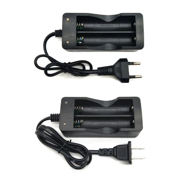 2-слотное зарядное устройство 18650, двойные фонари, два слота для зарядки, кабель питания MS-202A для 18650 Li-ion Прямая поставка