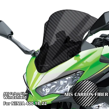 НОВИНКА для Kawasaki Ninja400 Ninja 400 EX400 2018 2019 2020 2021 2022 Лобовое стекло мотоцикла из углеродного волокна