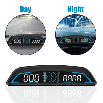Автомобильный Спидометр Аксессуары для автомобильной электроники HD G3 GPS HUD Heads Up Display Интеллектуальный цифровой счетчик напоминаний о тревоге